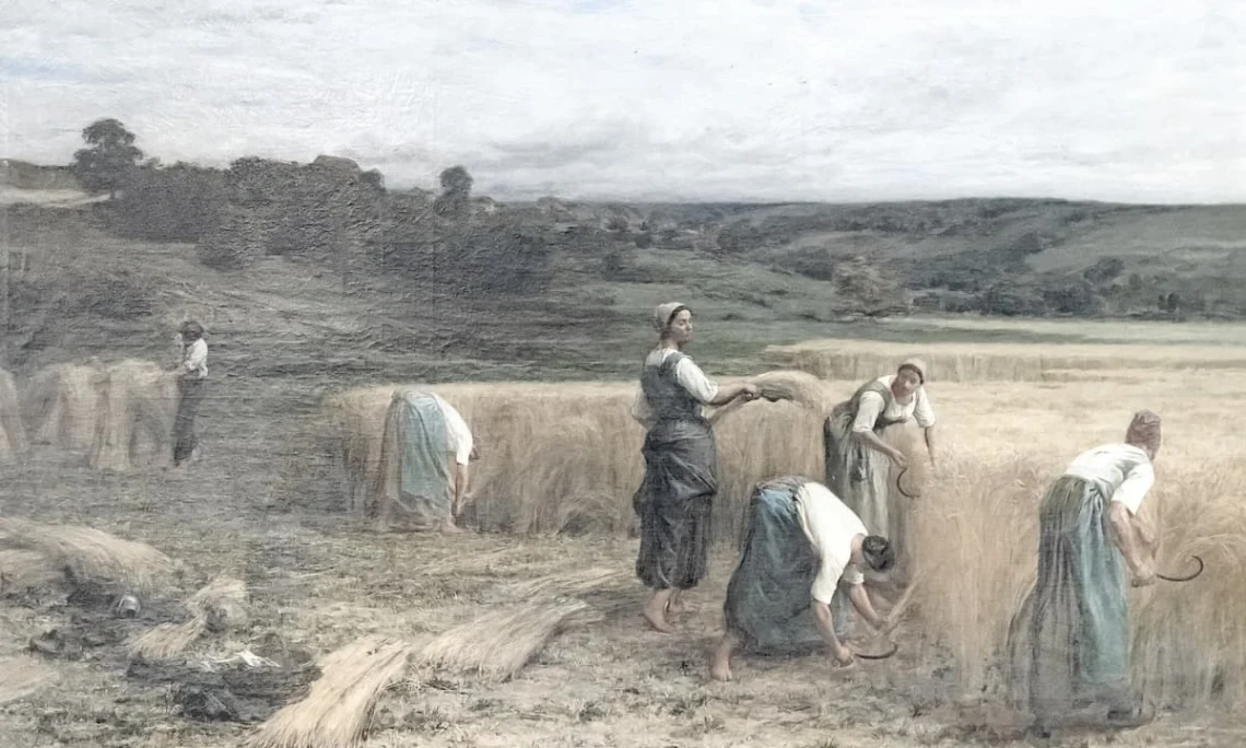 Still Life with a Clock and Writing Set” by Léon Lhermitte
