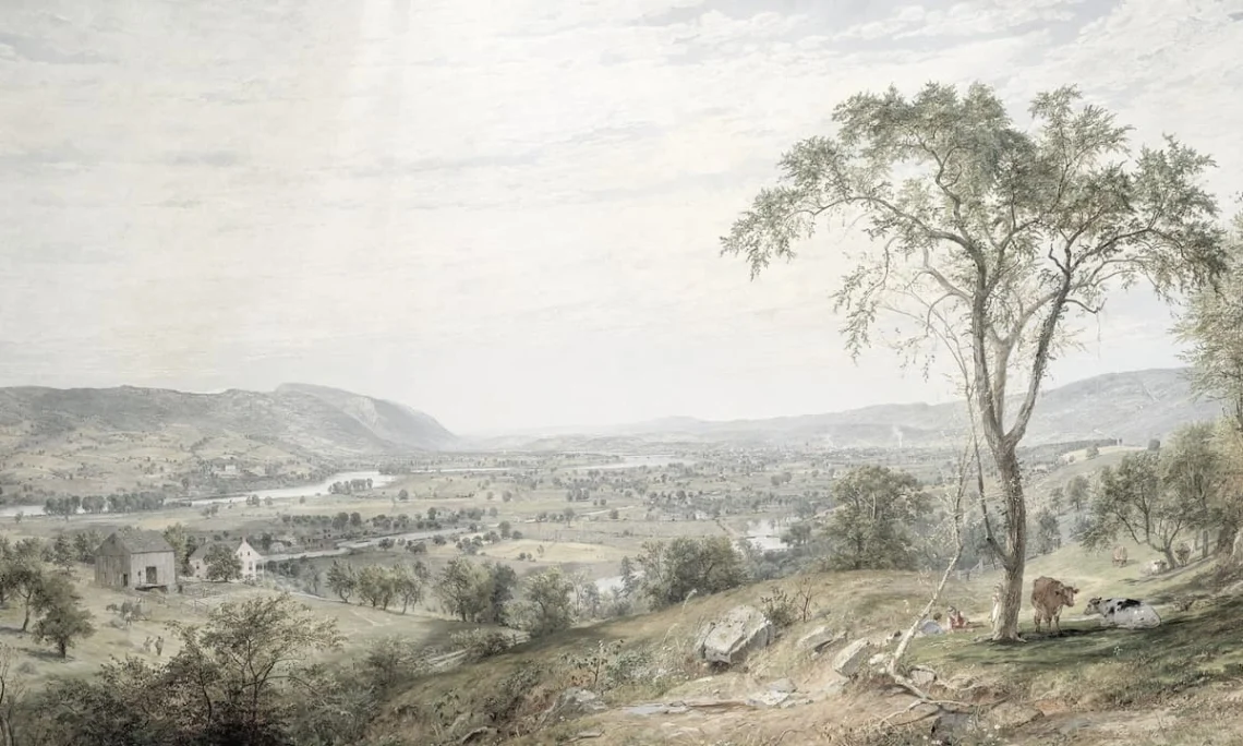 The Valley of Wyoming - painting by Jasper Francis Cropsey