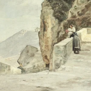 Carl_Holsøe_-_Italienerinder_på_en_vej_i_bjergene_ved_Civita_d'Antino