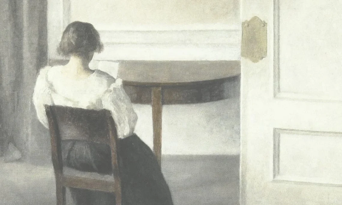 Vilhelm_Hammershøi_-_Stue._Ida_sidder_og_læser_-_1893